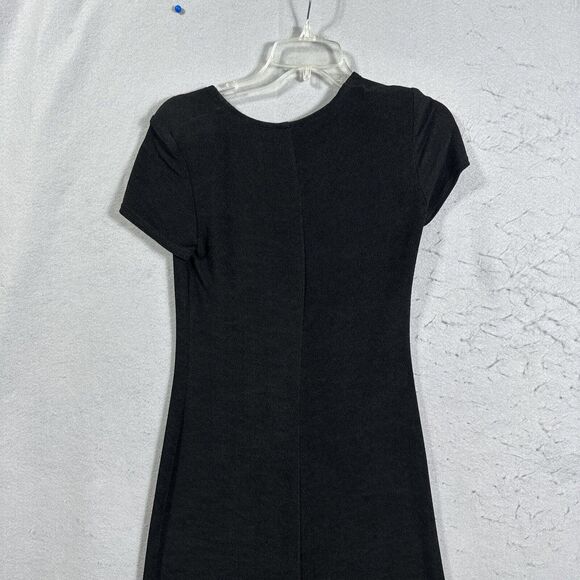 Positive Attitude Long Dress Set Womens SZ 8 Black Maxi Short Sleeve Jacket - Picture 12 of 16